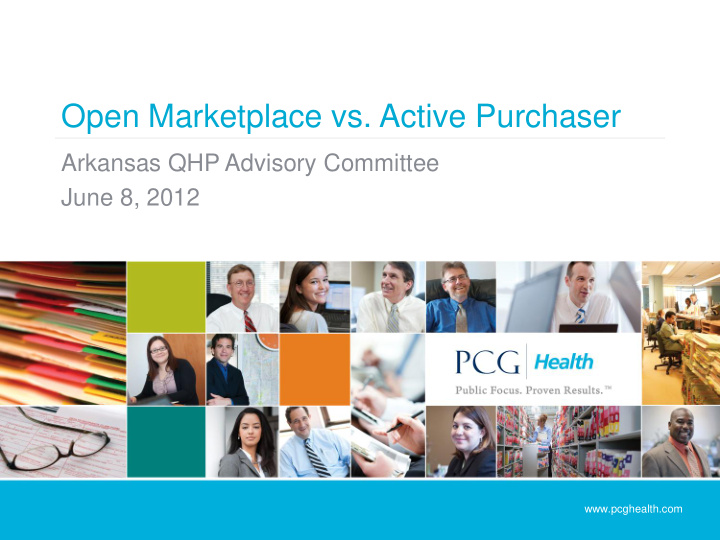 open marketplace vs active purchaser
