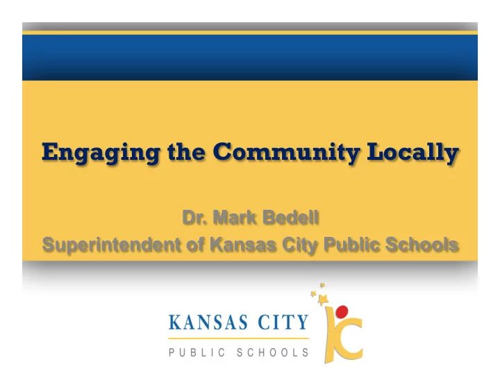 engaging the community locally