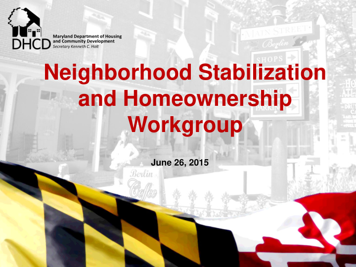 neighborhood stabilization