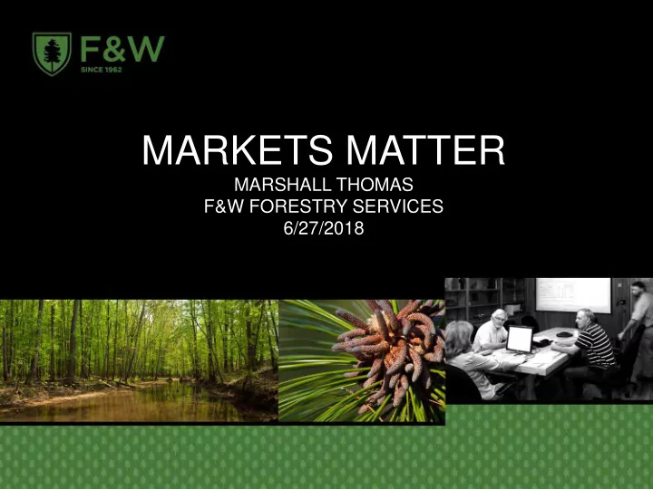 markets matter