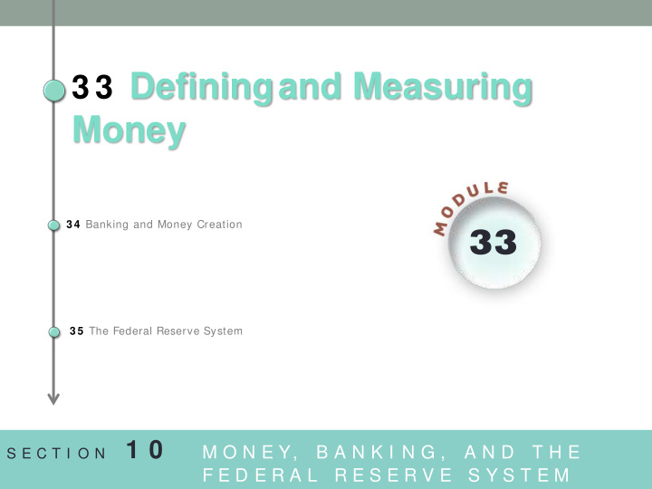 3 3 defining and measuring money