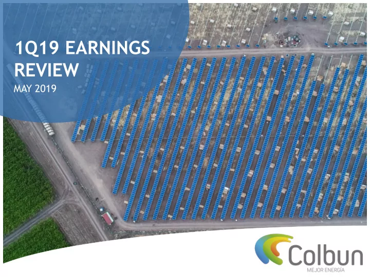 1q19 earnings