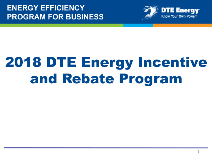 2018 dte energy incentive and rebate program