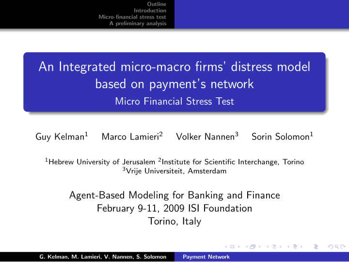 an integrated micro macro firms distress model based on