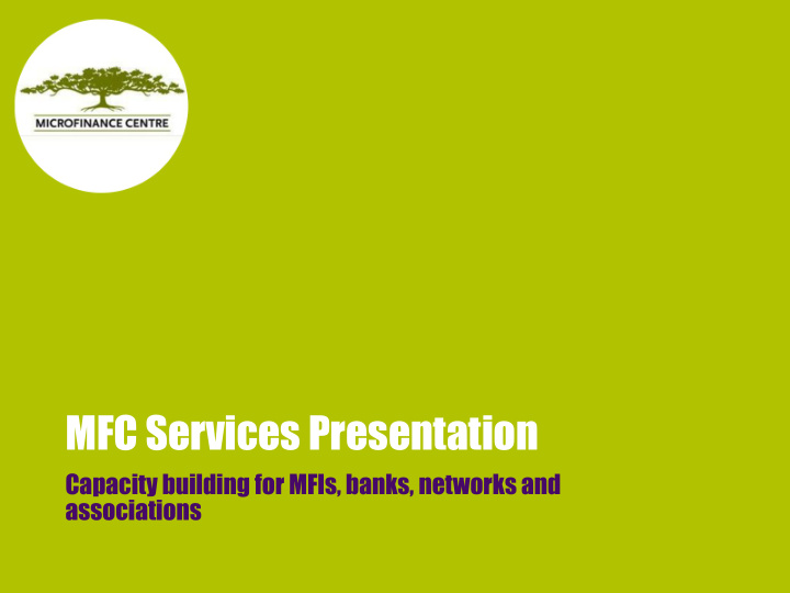 mfc services presentation