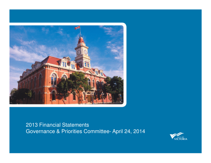 2013 financial statements governance priorities committee