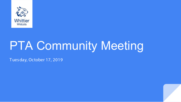 pta community meeting
