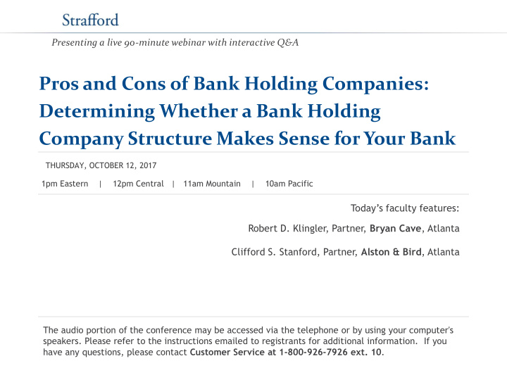 pros and cons of bank holding companies determining