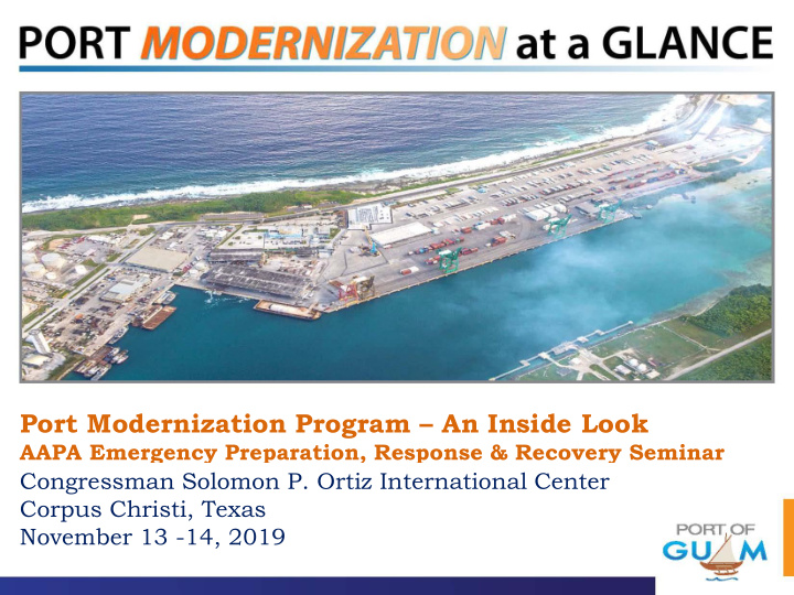 port modernization program an inside look