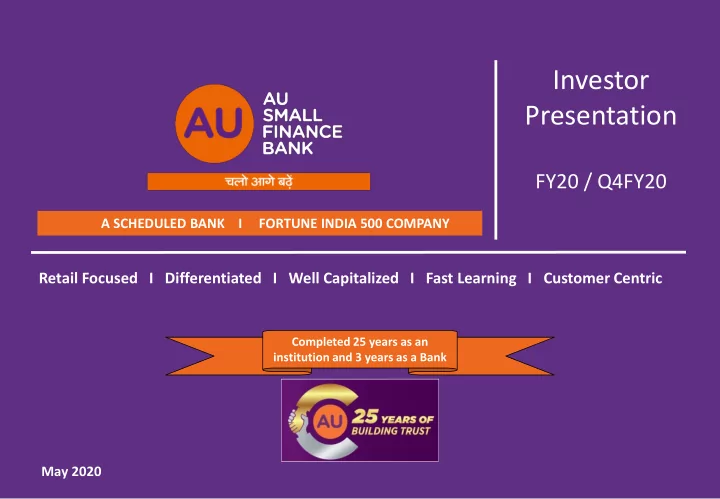 investor presentation