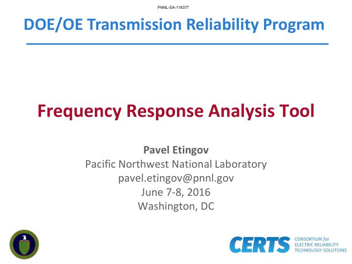 frequency response analysis tool