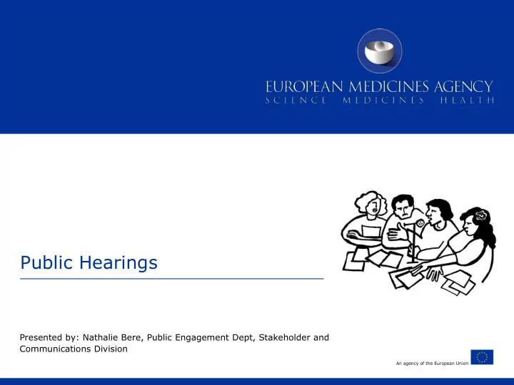 public hearings