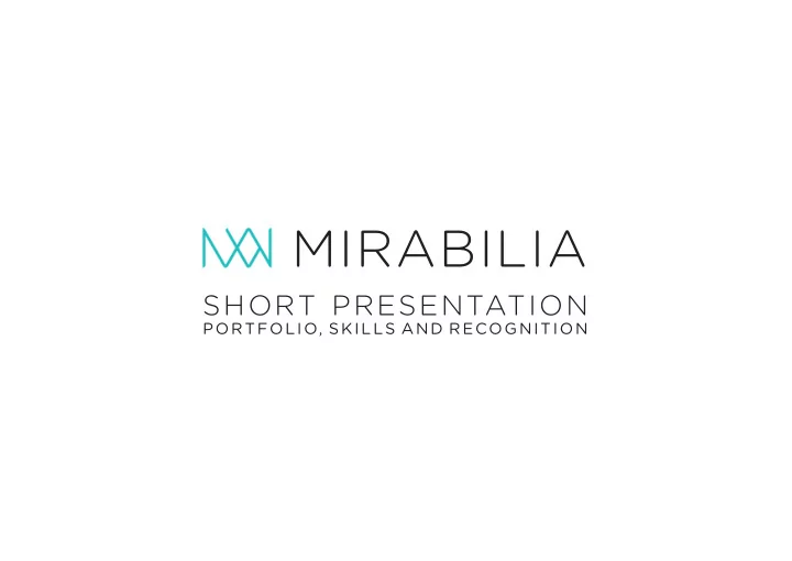 mirabilia