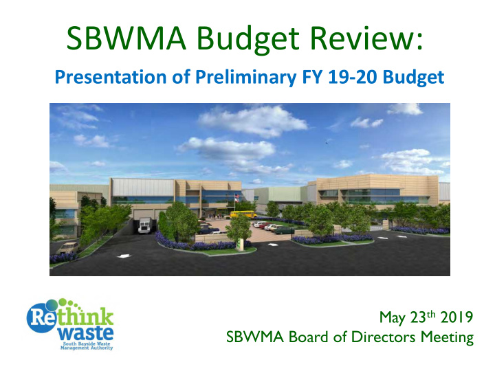 sbwma budget review