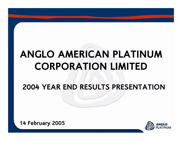 anglo american platinum anglo american platinum