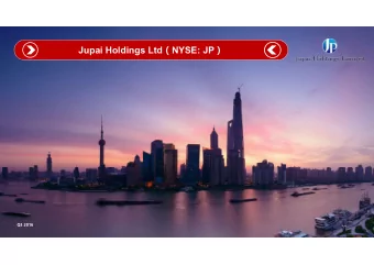 Jupai Holdings Ltd  NYSE: JP   Q3 2016  1  Disclaimer  The information in this presentation