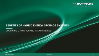 BENEFITS OF HYBRID ENERGY STORAGE SYSTEMS  COMBINING LITHIUM-ION AND VRLA BATTERIES