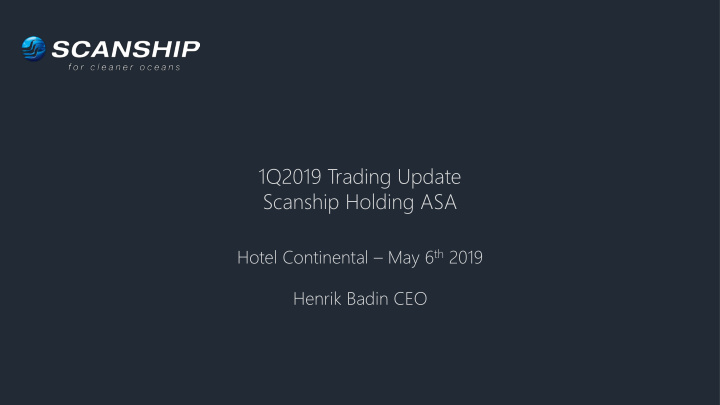 scanship holding asa