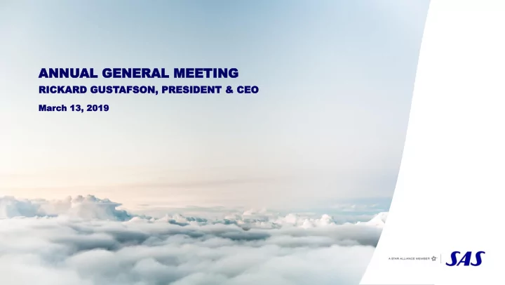annual ann al gene general ral mee meeting ting