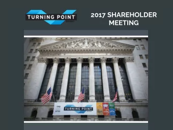 2017 SHAREHOLDER  MEETING  Annual meeting of  Annual meeting of SHAREHOLDERS - Introductions and