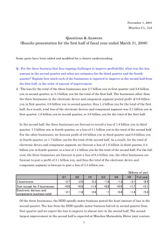 Ques  Questions &amp;  tions &amp; Answers  swers  (Res  (Results presen  ults presentation for
