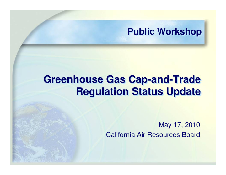 greenhouse gas cap and trade greenhouse gas cap and trade