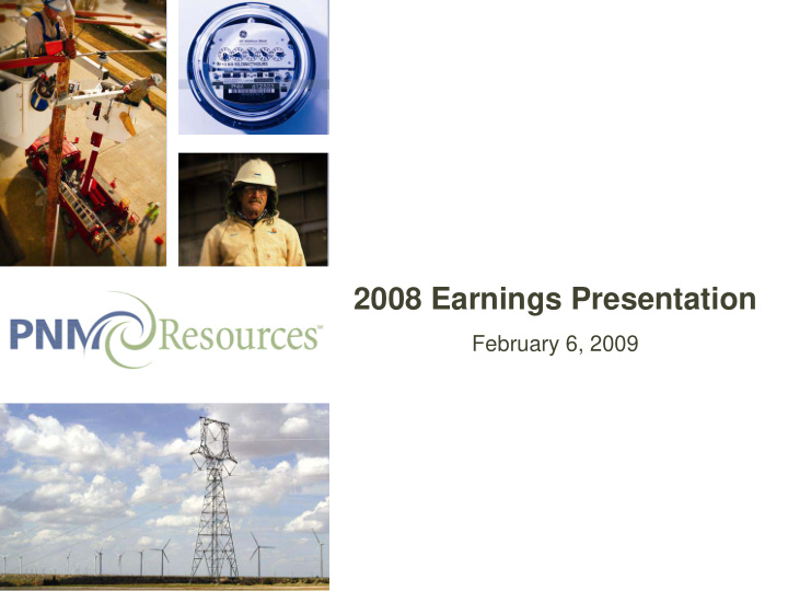 2008 earnings presentation