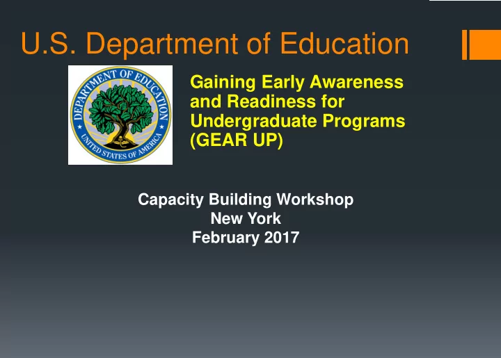 u s department of education