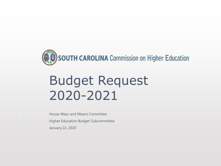 budget request