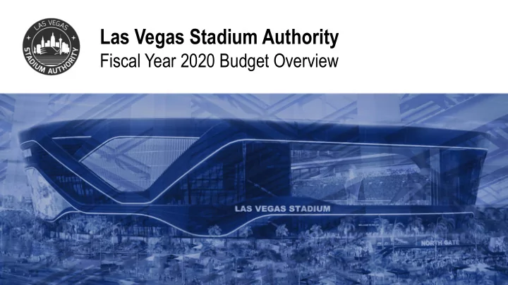 las vegas stadium authority