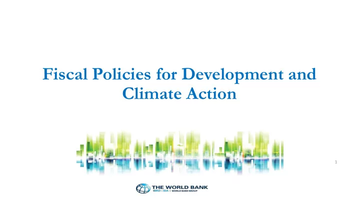 fiscal policies for development and
