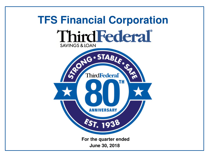 tfs financial corporation