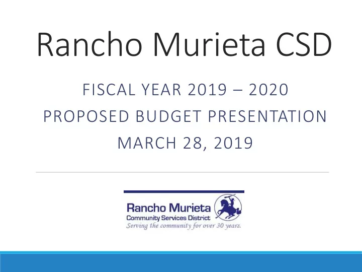 rancho murieta csd