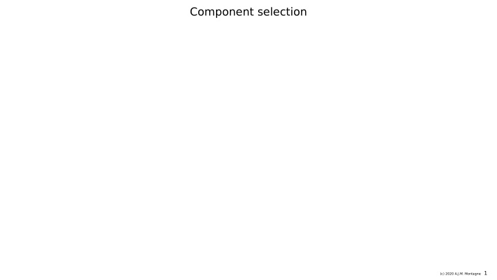 component selection
