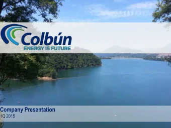 Company Presentation  1Q 2015  1  2  AGENDA 1. SIC OVERVIEW  2.  COLBN OVERVIEW  A.  OPERATIONS