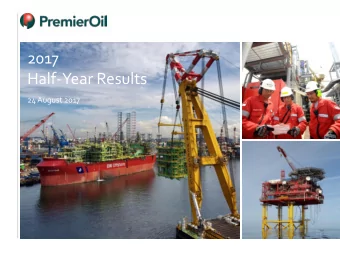 2017  Half-Year Results  24 August 2017  Forward-looking statements  This presentation may contain
