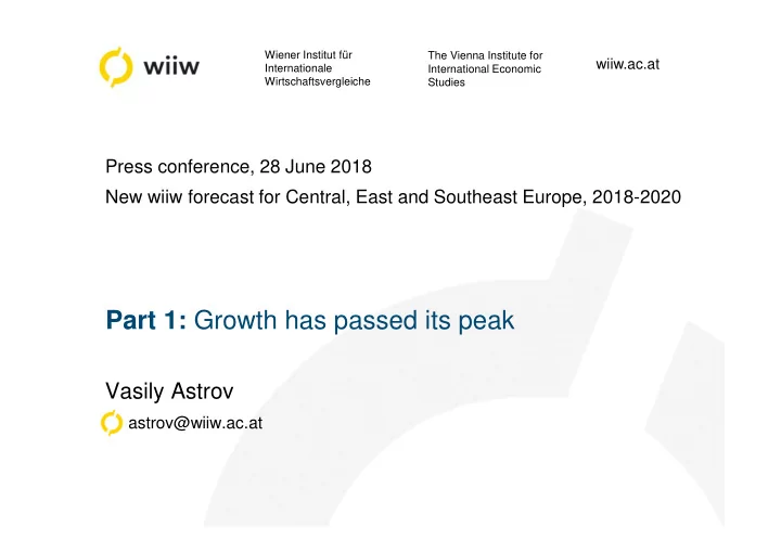 part 1 growth has passed its peak