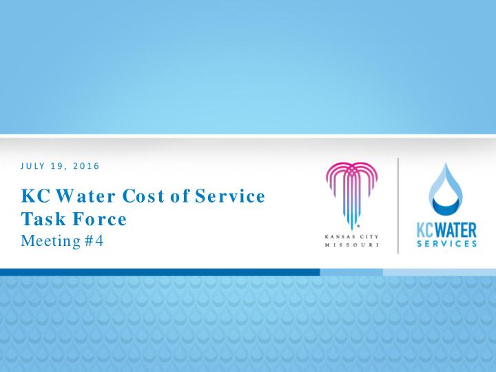 kc water cost of service task force