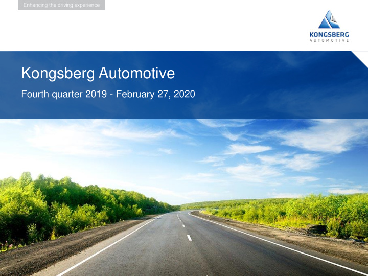 kongsberg automotive