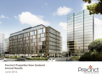 Precinct Properties New Zealand  Annual Results  June 2016  Agenda  Highlights  Page 3 Section 1