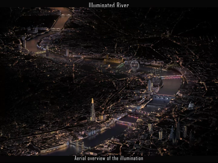 illuminated river