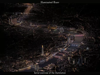 Illuminated River  Aerial overview of the illumination  Illuminated River  Site location plan
