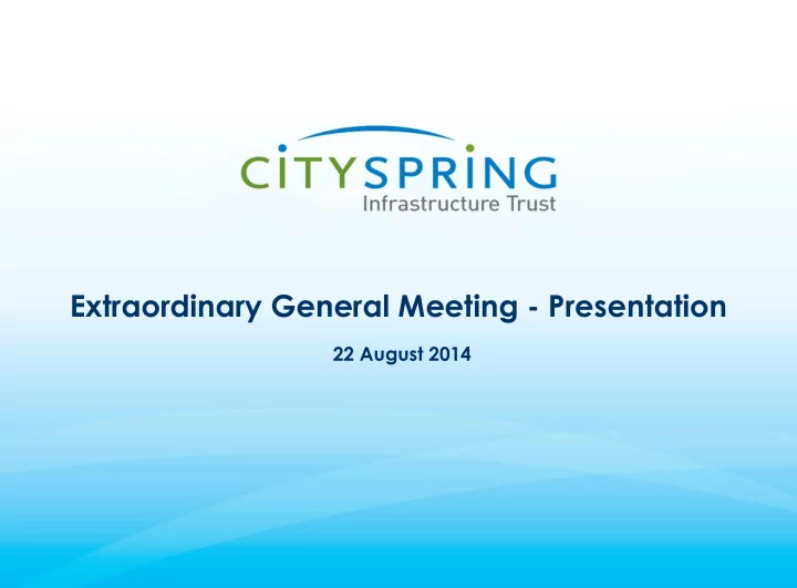 extraordinary general meeting presentation