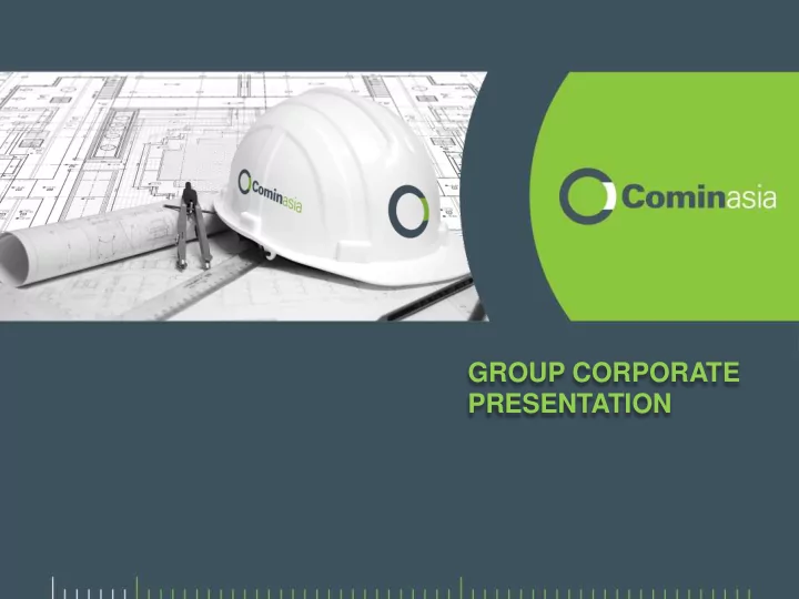 group corporate presentation history key milestones