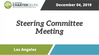 Steering Committee  Meeting  Los Angeles  Federal and State News  Funding News  State News  LAO