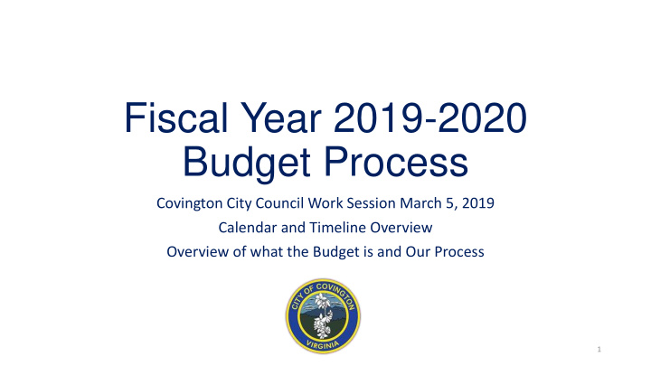 budget process