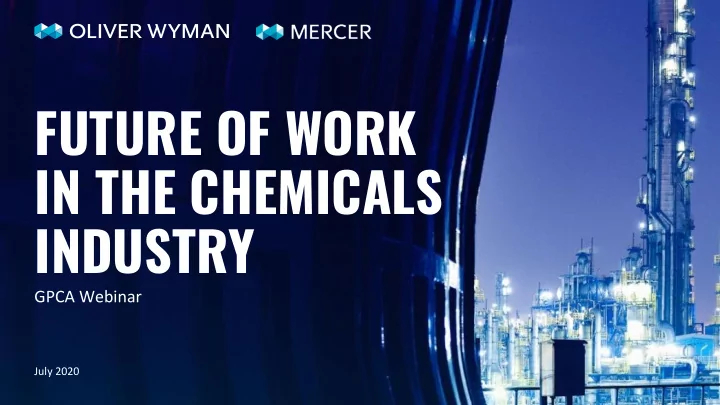 future of work in the chemicals
