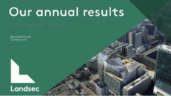 Introduction  Mark Allan  Chief Executive  Landsec  3  Introduction  Reflections on Landsec