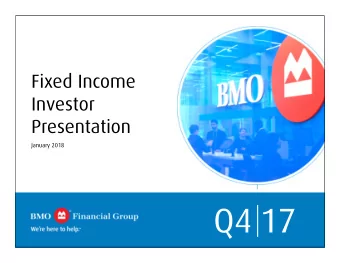 Q4  17  1 Investor Presentation  Q4 2017  Forward looking statements &amp; non-GAAP measures