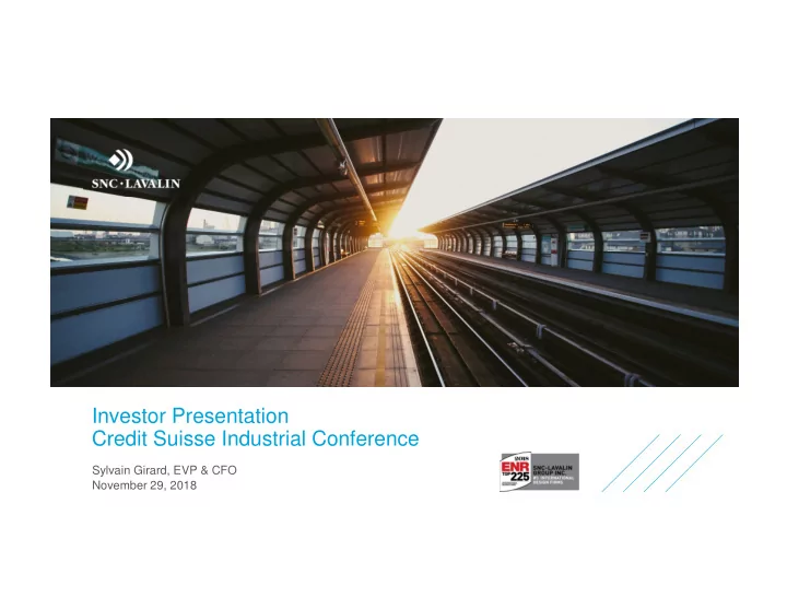 investor presentation credit suisse industrial conference